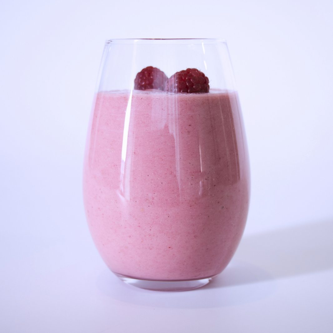 Licuado de açaí con fresas